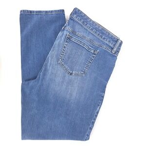 Torrid Denim Jeans Womens 18R (40x30) Mid Rise Stretch Light Wash Whiskers Faded